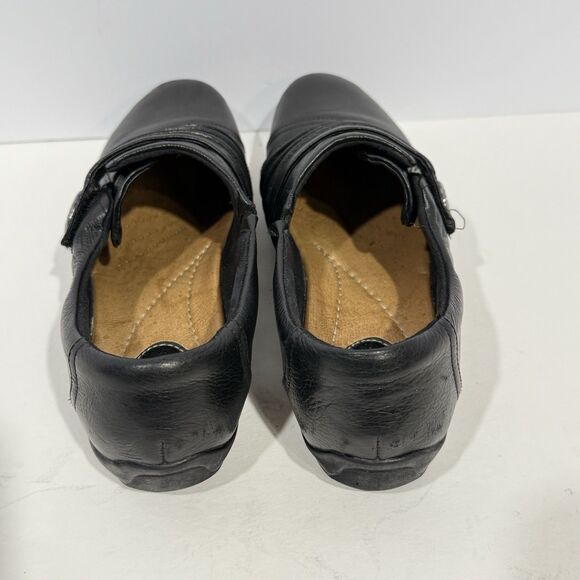 Womens 8.5 M Clarks Artisan Kessa Alcove 26102319 Black Leather Slip On Loafers - Picture 12 of 16